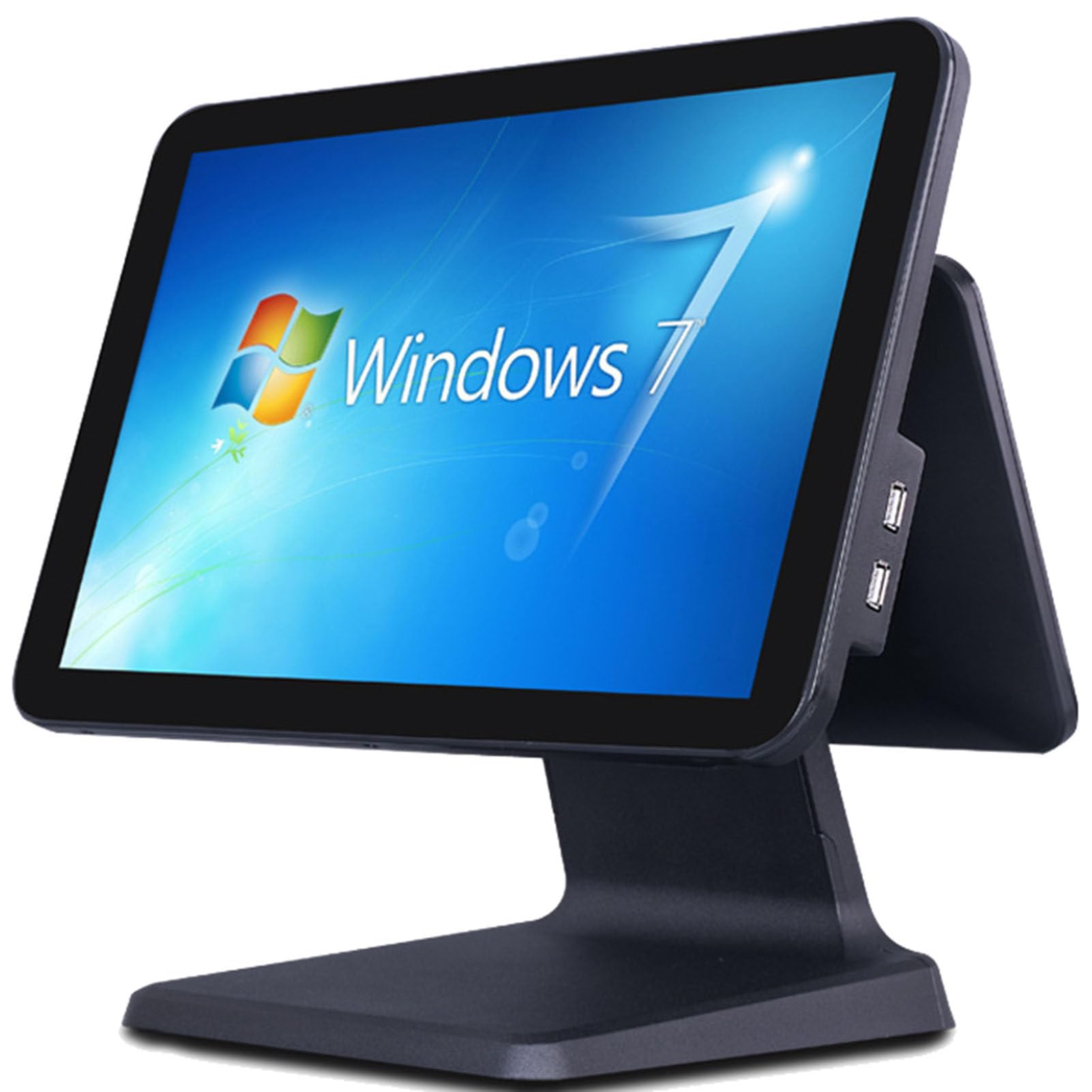 Caisse Enregistreuse Professionnelle,8 G + 128 G,Écran Tactile De Caisse et Écran Client HD,Angle D'Écran Réglable,15,6 Pouces Caisses À Monnaie pour Petites Entreprises Black