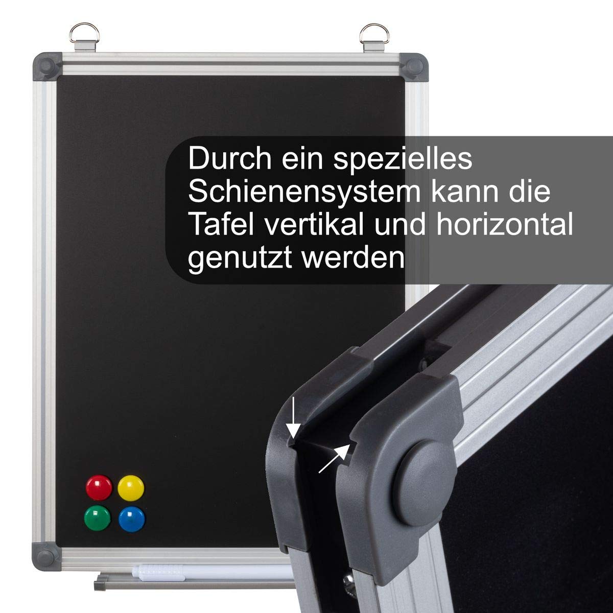 Magnetische Pinnwand-Bordüre – 21 M, Schwarz, 12,7 Cm Breit, Für Whiteboards & Tafeln