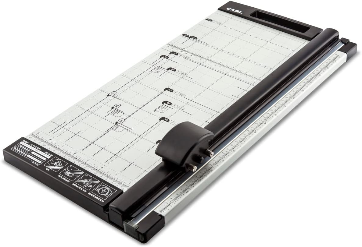 Carl 18 inch DC-2A3N Premium Rotary Paper Trimmer, Metal Base, 15 Sheet Cutting Capacity.