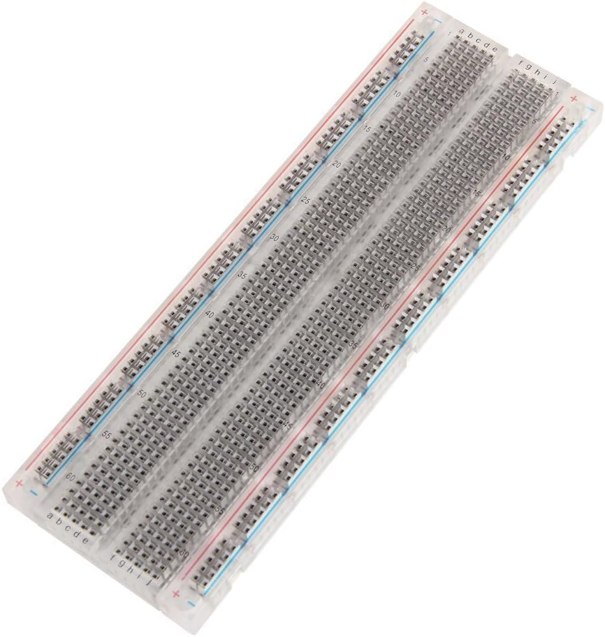 Bestol Prototype Breadboard Clear Crystal SYB 120 400 500 830 840 1660 MB102 GL-12 Tie Point Solderless Modular Board (1pcs 830 Tie Point)