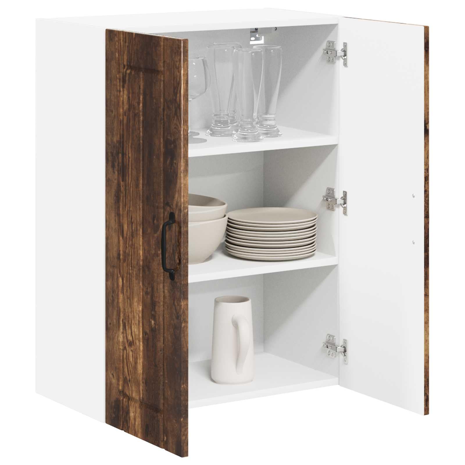 Küchenschrank Geräucherte Eiche, 60x31x80 cm Holzwerkstoff, Langlebiger Küchenschrank für Kochutensilien, Praktische Aufbewahrungslösung