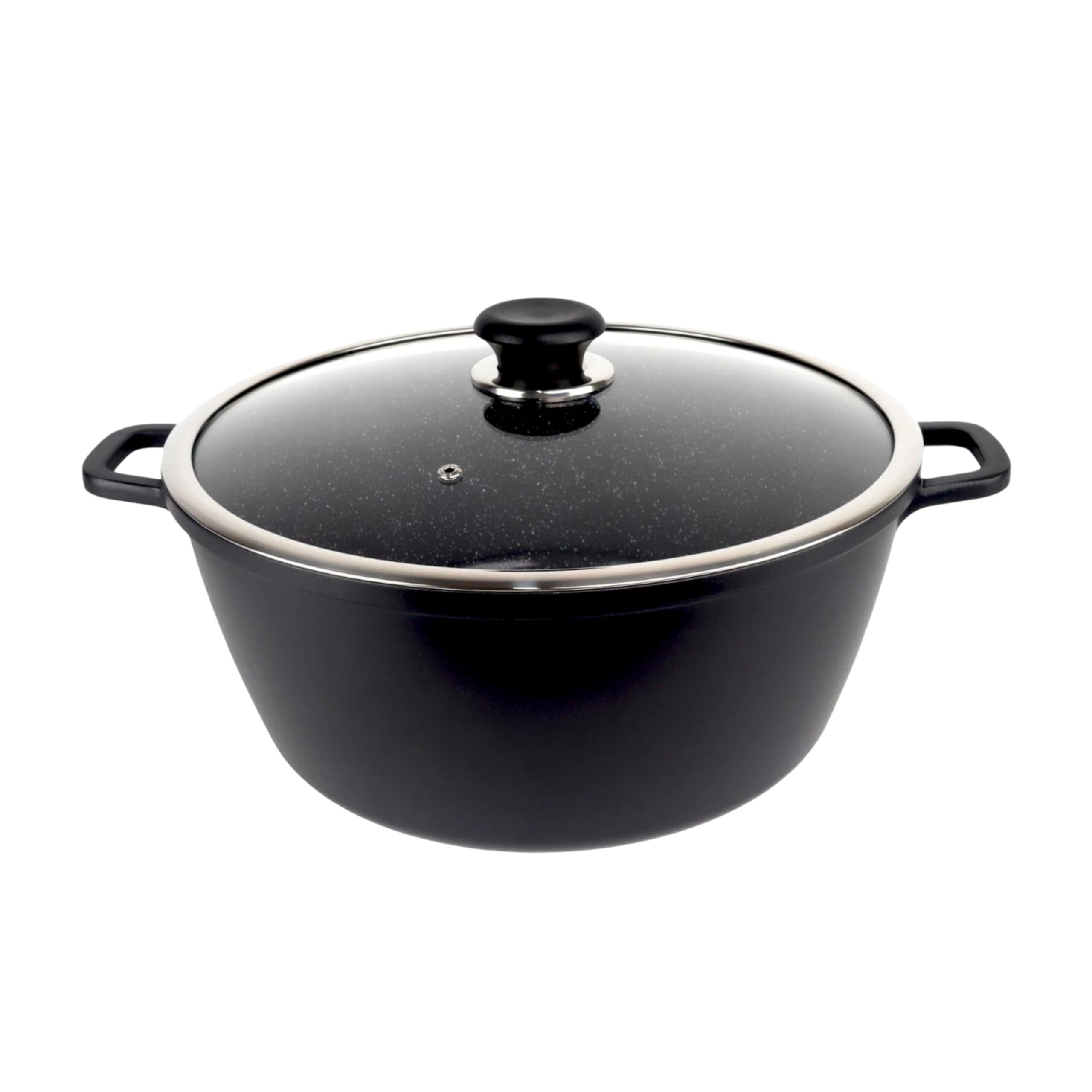 Reldor Stock Pot 19.2L, 40cm Non Stick Cooking Pot with Glass Lid, Aluminum Saucepan Casserole Pot, Ceramic Coating, Induction & Oven Safe, Heavy Duty & Easy to Clean, Large Size
