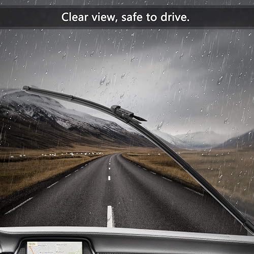 Miniatura 6 de Acouto Limpiaparabrisas delantero y trasero para Qashqai 2007-2013 de 24 + 16 pulgadas, limpiaparabrisas delantero de repuesto y limpiaparabrisas