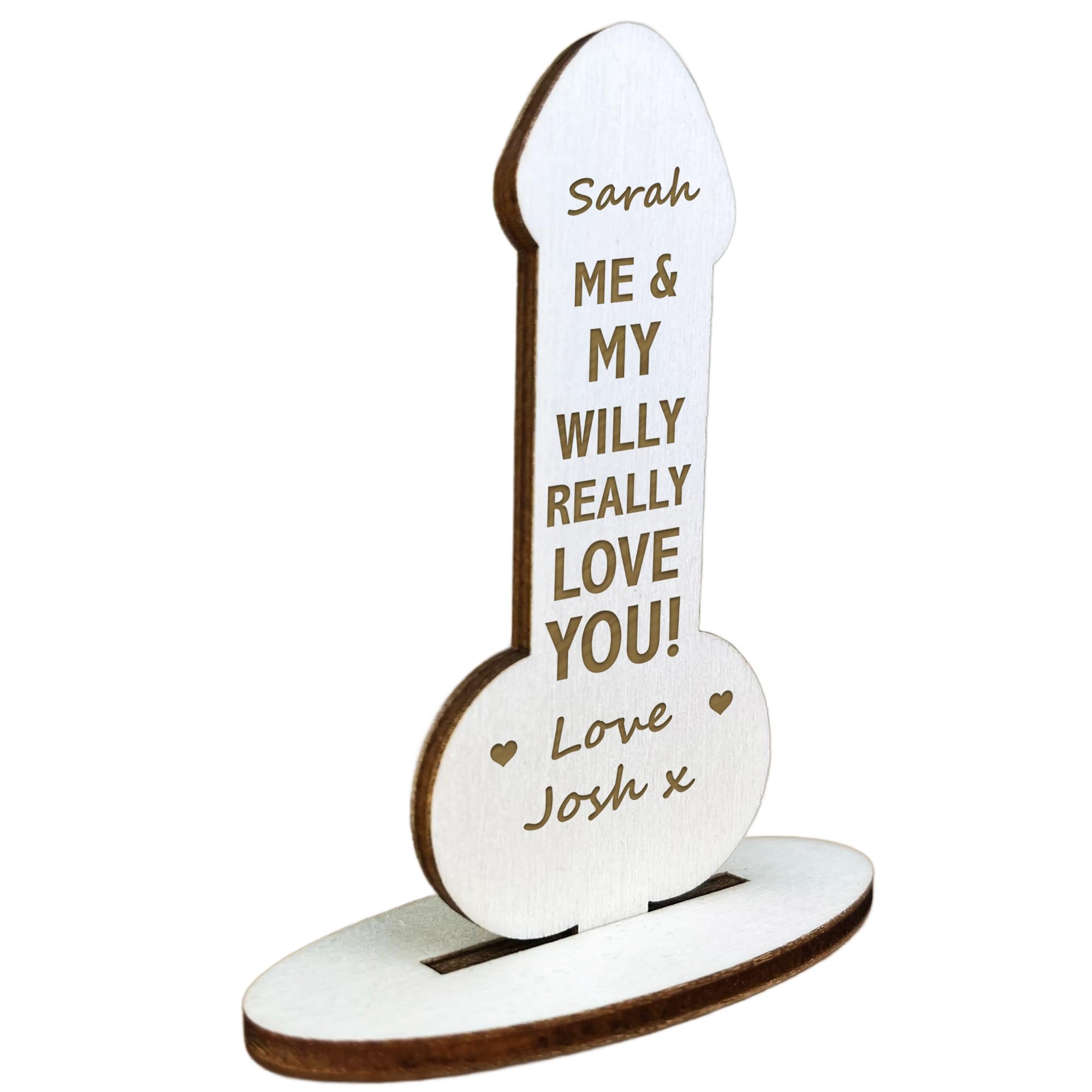 Red Ocean Personalised Funny Anniversary Christmas Birthday Gift For Girlfriend Wife Standing Engraved Plaque