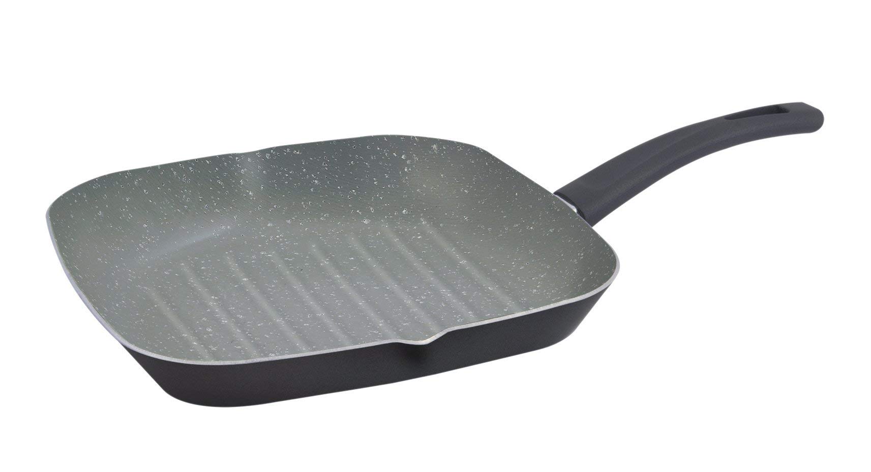 MasterPro Induction Non Stick Frying Pan Aluminum Grill Wok Sauce Frying Pan (Square Grill 28 cm Ø Square Grill Pan)