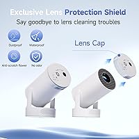 Vista 6 de Magcubic - Miniproyector 2025 4K compatible con WiFi 6 y Bluetooth 5.4, altavoz Soundbase de 5 W, portátil con corrección trapezoidal vertical