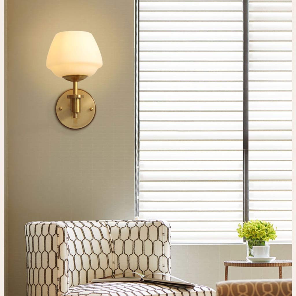 Lámpara de pared de cobre, luz de lujo, sala de estar, TV, pared, pasillo, luces, pasillo, dormitorio, lámparas de noche, lámpara de pared