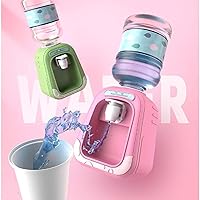 Vista 4 de 190ml Mini Water Dispenser with Cup – 1:6 Scale Pink Simulated Drink Dispenser, On/Off Switch Design, Ideal for Office or Living Room Décor, for