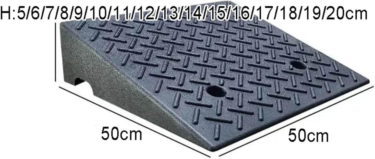 Przenośne gumowe rampy krawężnikowe Podjazd dla wózków inwalidzkich(50x50x11cm)