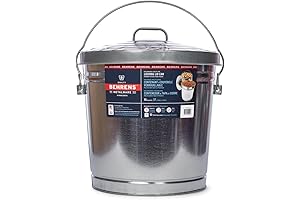 Galvanized Steel Trash Container for Multipurpose Storage