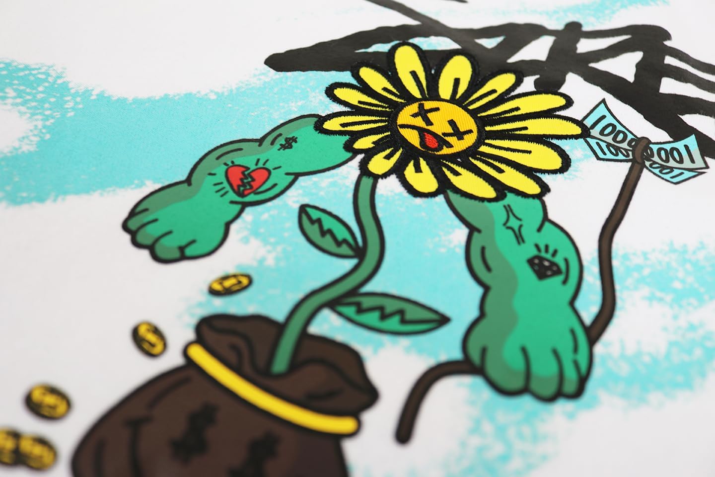 SCREENSHOT CREWNECK 3202 Mens Urban Streetwear NYC Graffiti Hip Hop Fleece Pullover Active Fashion Crew Neck Sweatshirt Top - Image 2