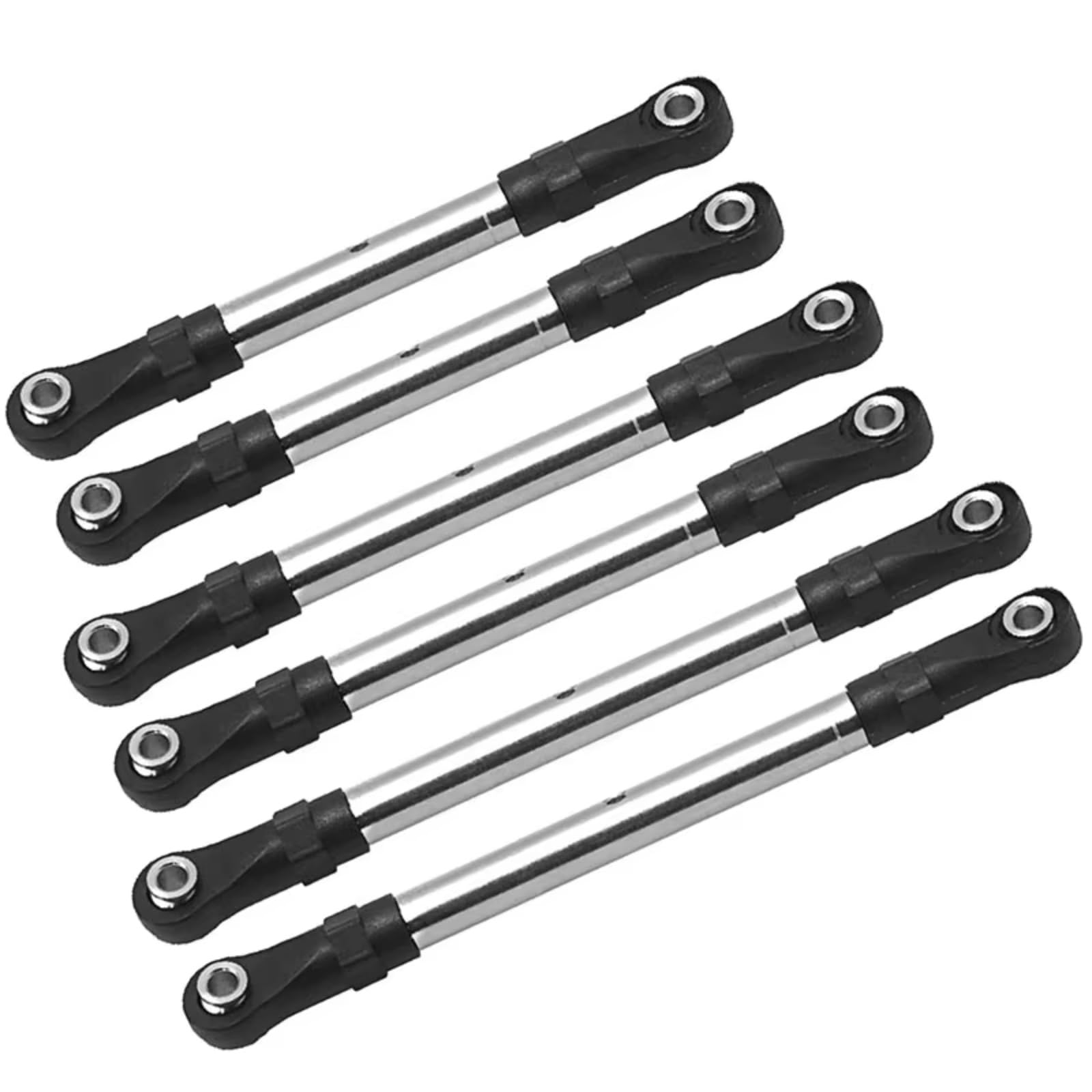 RC Upgrade Accessories for Traxxas for Slash 2WD 1/10 RC Car 1 Set Stainless Steel Turnbuckles Pull Rod Link Rod Steering Rod Set Upgrade Parts Accessories