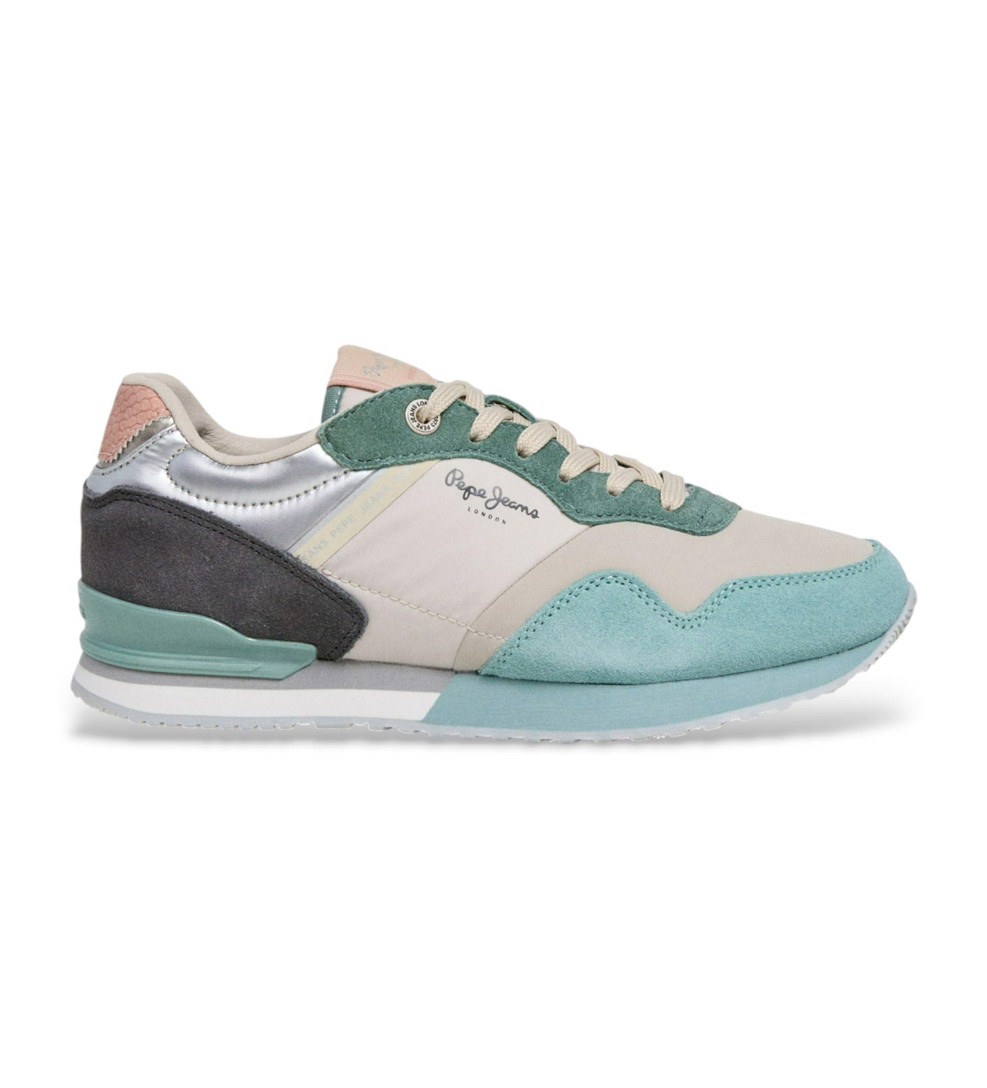 Pepe Jeans Women's London SEA W Sneak, Green (Bleach Green), 41