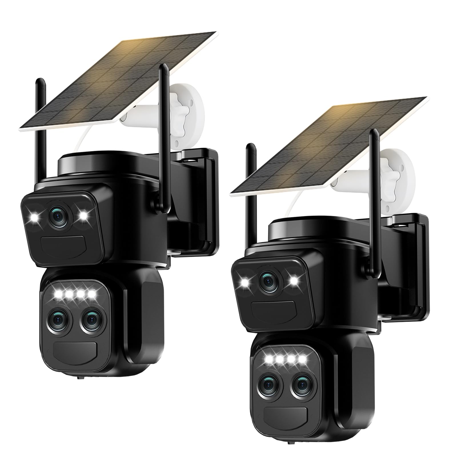 telecamera 4k wifi esterna a triplo obiettivo 10x zoom