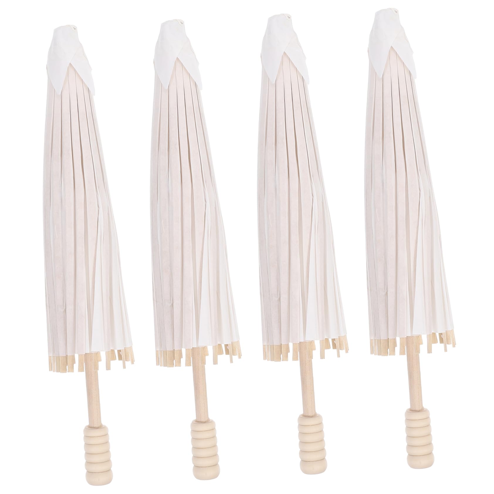 SHERCHPRY 12 Pezzi Ombrellini Parasole Di Carta Bianco Per Decorazioni Matrimonio Feste Casuali E Diy Ombrelli Cerimonia Accessori Artigianali