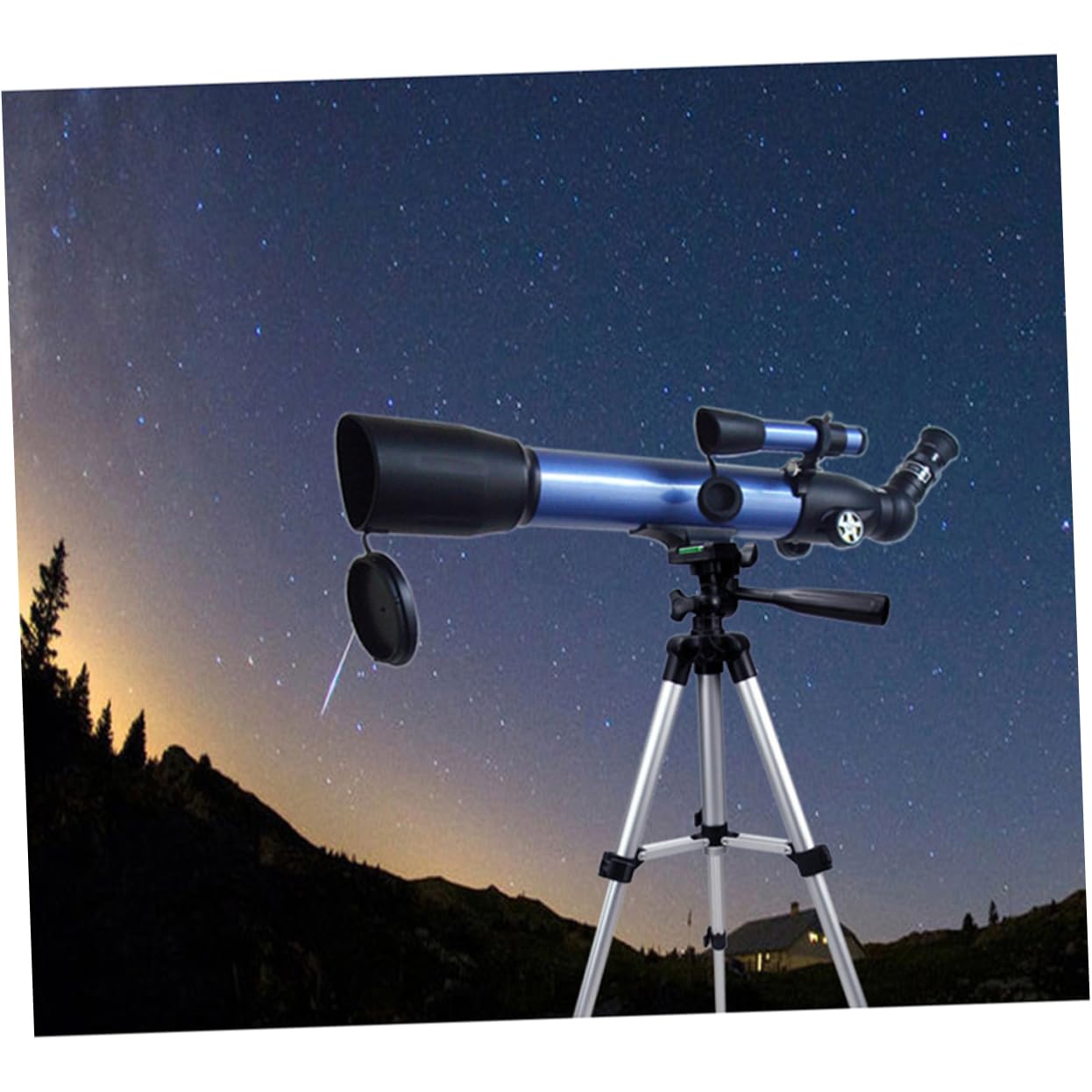 COLLBATH Portable Aluminum Alloy Adjustable Tripod Stand with Section Legs for Cameras and Smartphones Lightweight and Detachable Bag Included