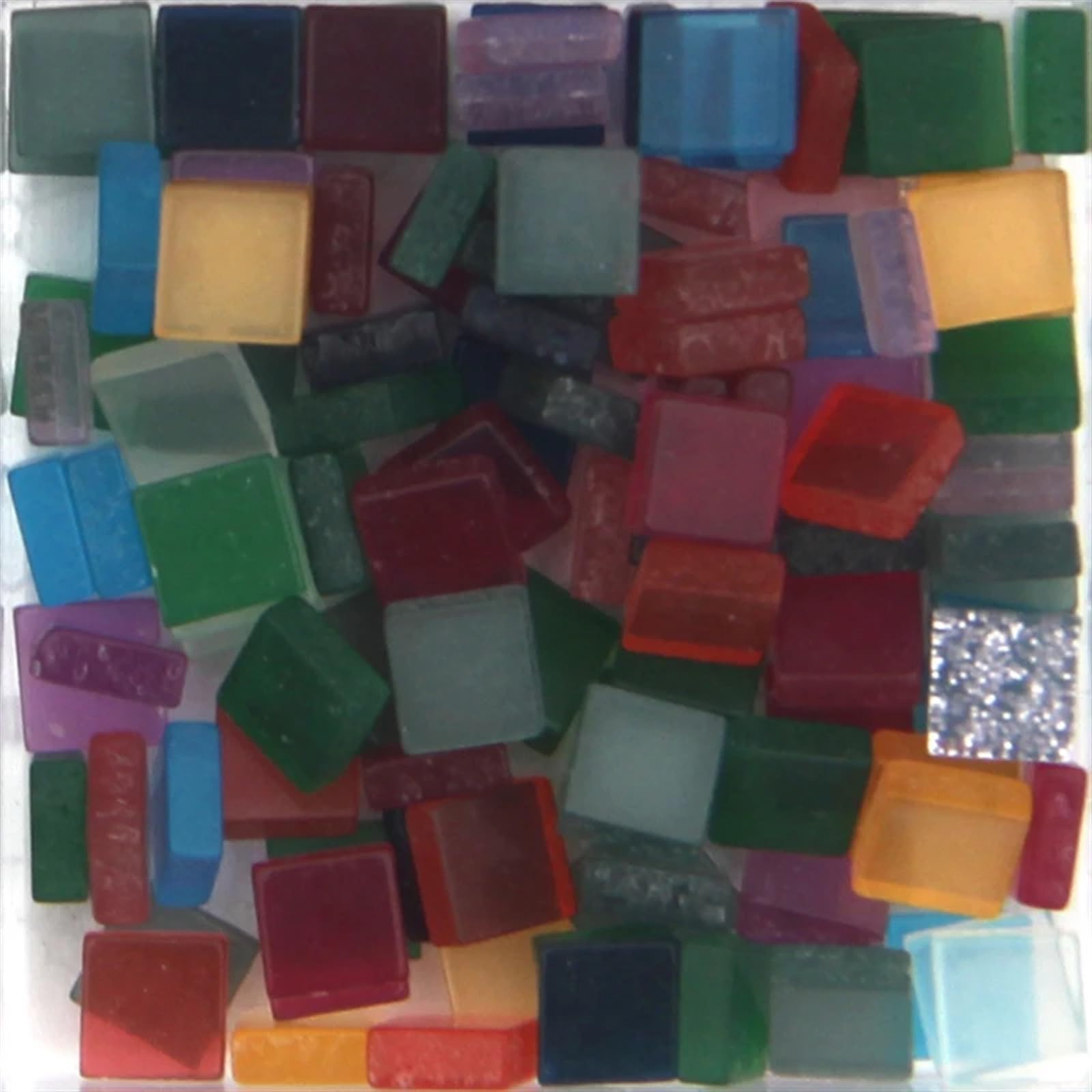 Ceramics Mosaic Tiles 5x5mm Resin Multicolor Pack of 200 for DIY Craft Art(40)