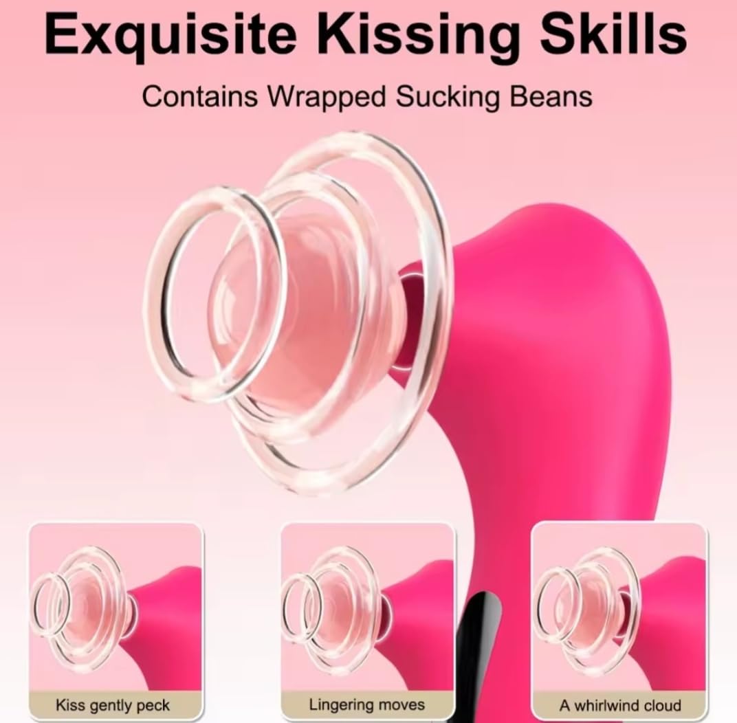 Succionador Clitorial 2 en 1, Rosa, 10 Modos de Succión y Vibración, USB Recargable, Compacto, 12.2 cm más vendido