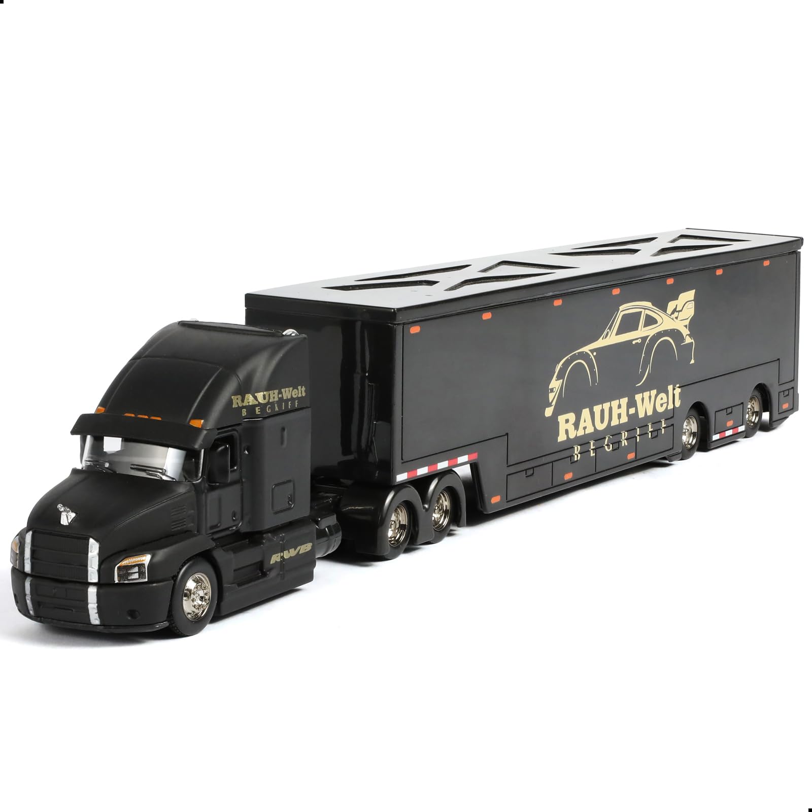 SHINESIGNAL 1/64 Alloy Metal Diecast Semi Truck with Trailer