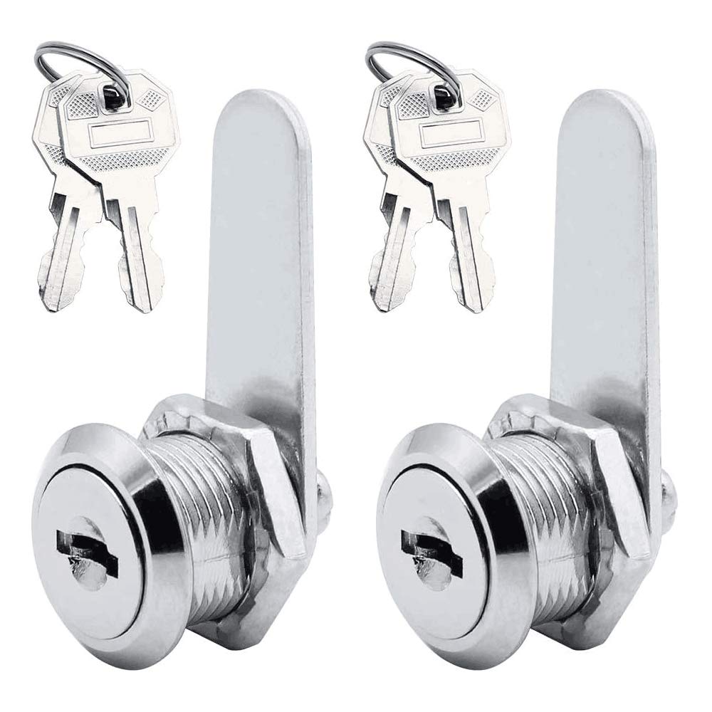 Buy RtottiM 2 Sets Security Mailbox Lock 16mm Thread Tubular Cam Lock Zinc Alloy Filling
