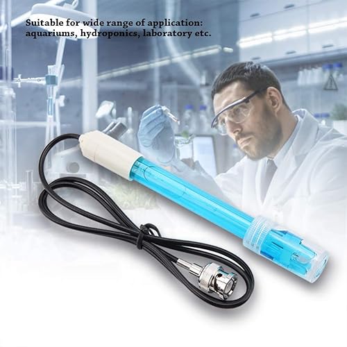 Miniatura 2 de TOPINCN Electrodo de pH, conector BNC Acuario Electrodo Hidropónico Monitor de PH Sonda Sensor Inteligente Medidor Digital Conector BNC