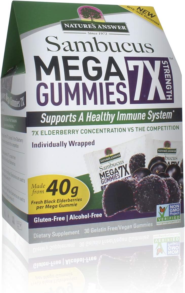 Nature'S Answer Sambucus Mega Gummies 7x (30 Gummies)