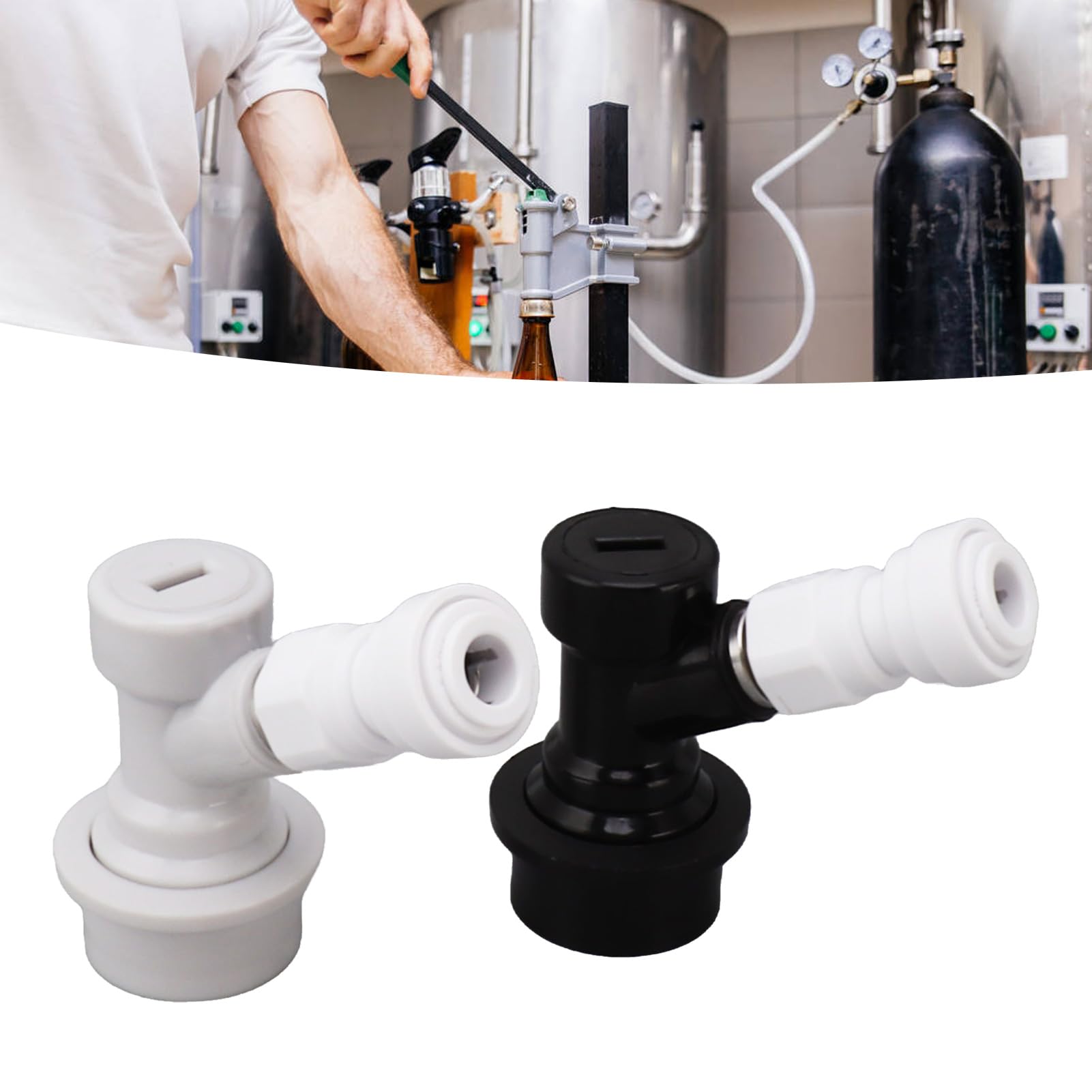 Distributore di Liquidi per Fusti di Birra Tubo a Spina Rapida per Kit di Bloccaggio a Sfera Connettore Accessori per Connettori Rapidi Spina di Accoppiamento Rapido per
