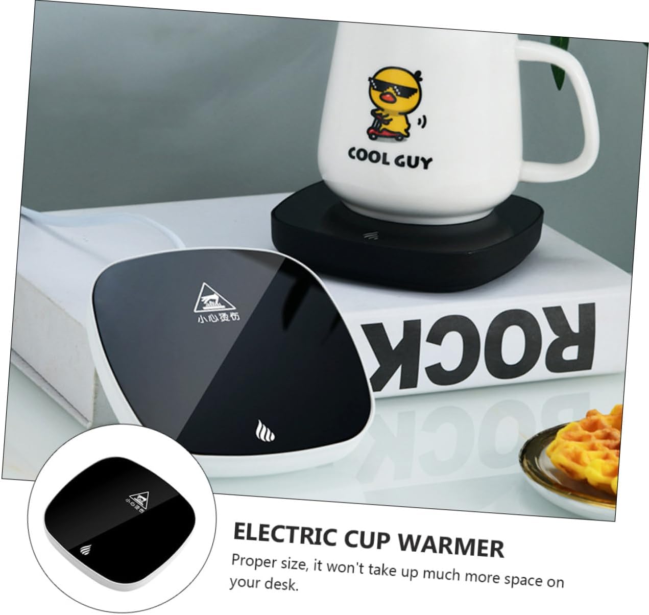 Compact USB Cup Warmer Mat Simple Design Constant Temperature for Home and Office Use Tea Lovers