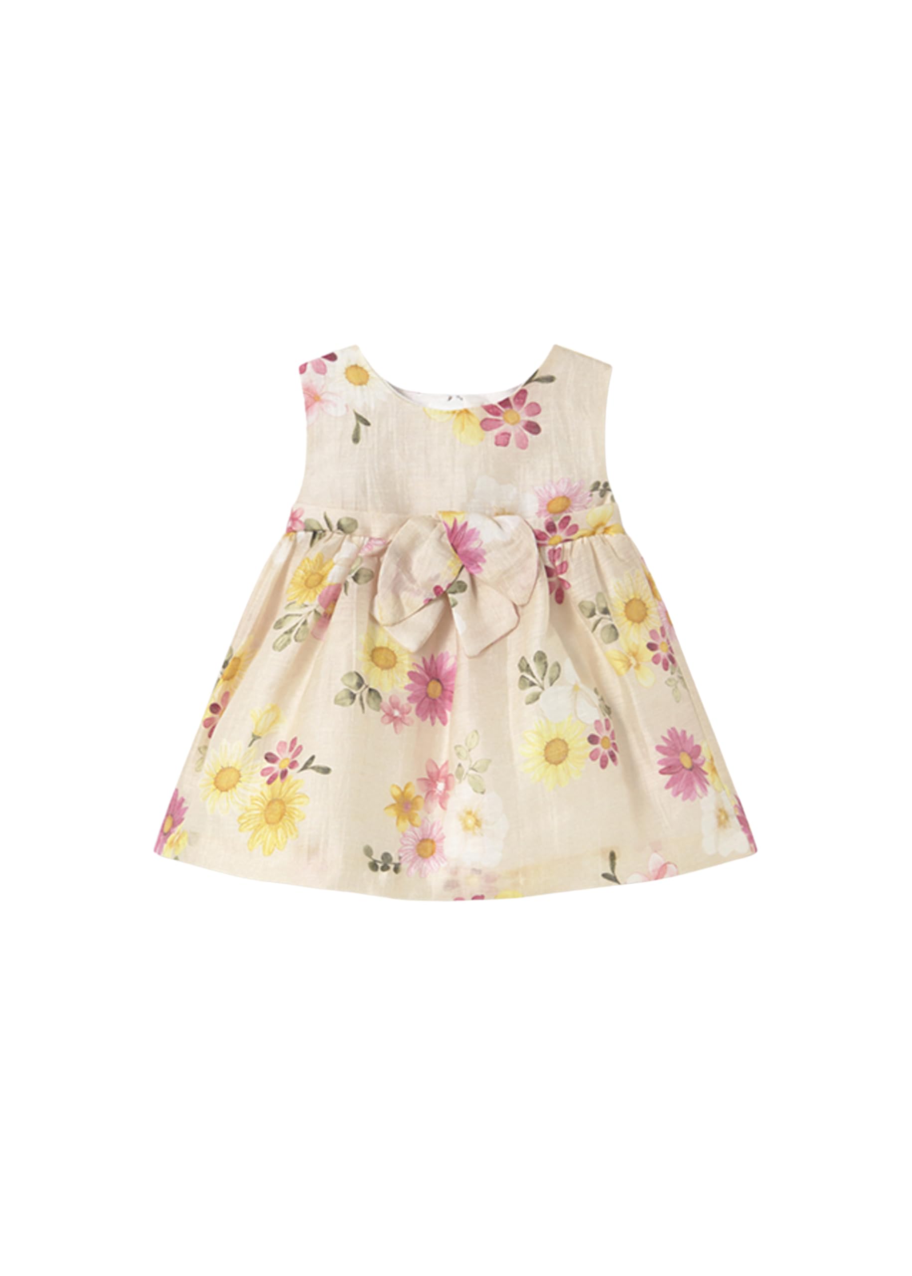 Vestito estivo per bambina – Vestito regalo per bambina – Vestito stampato lino da 3 mesi a 18 mesi