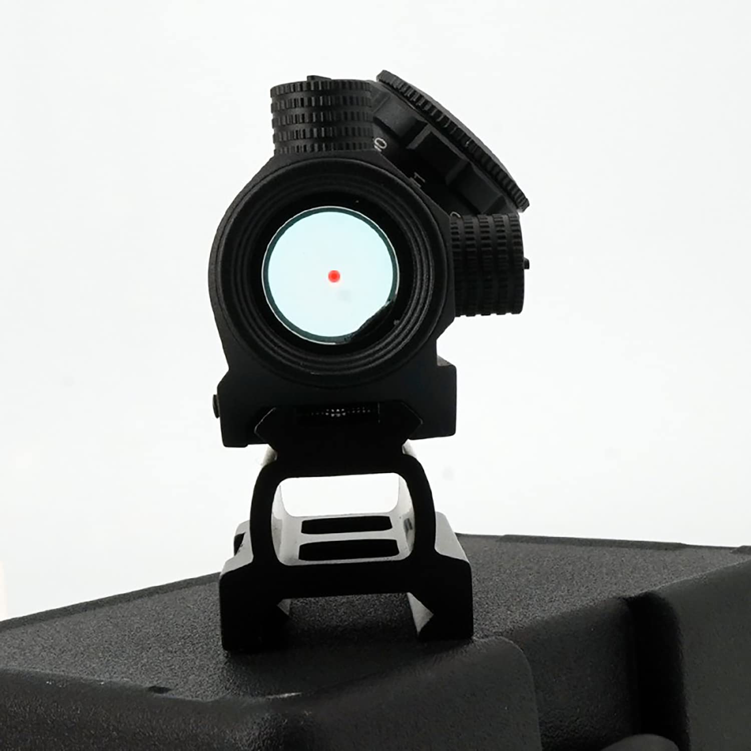 Objetivo de Punto Rojo óptico Compacto, Cruce de Punto 1 x 20 mm 2MOA con Base Alta