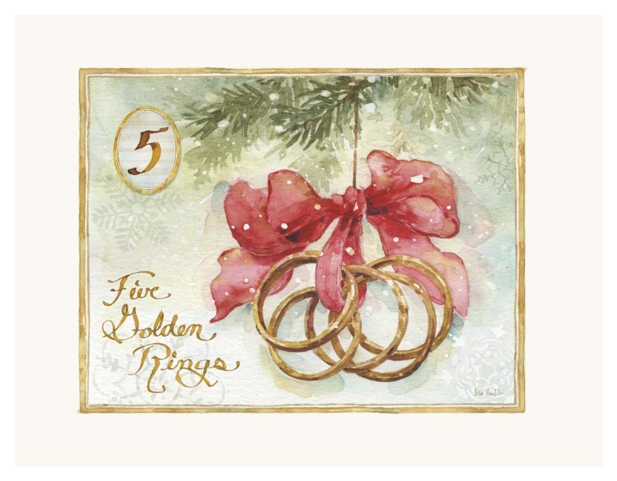 12 jours de Noël V - Art papier 106,7 x 81,3 cm