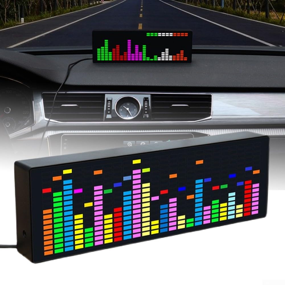 Musikspektrumanzeige, Musikspektrum-Analysator, VU-Meter, RGB-Audio-Pegelanzeige, Verstärker-Board, Farb-LED-Bildschirm, Drahtsteuerung