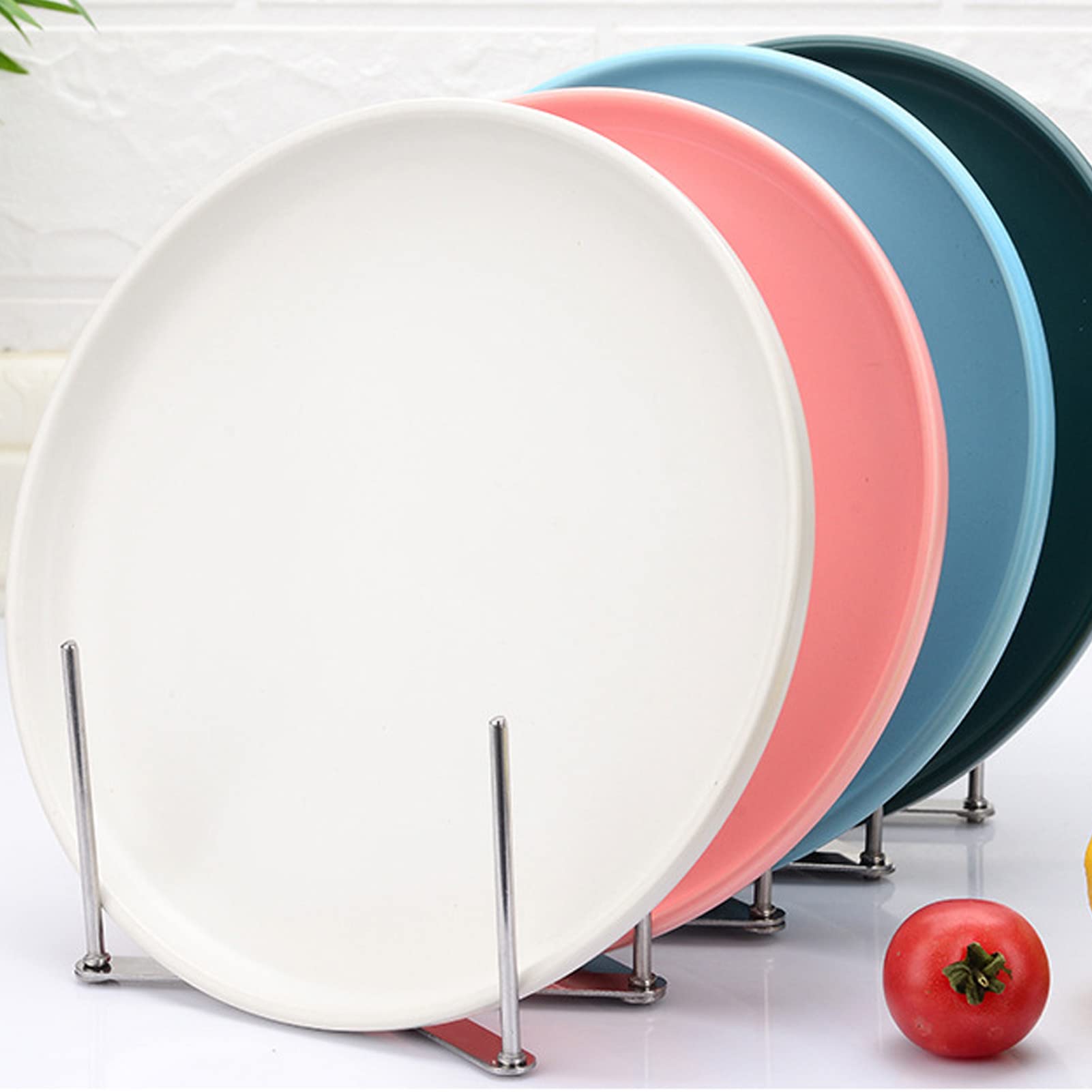 Wnvivi Scolapiatti Telescopico, Supporto per Scolapiatti in Acciaio Inossidabile, Organizzatore Pieghevole per Piatti per Piano di Lavoro della Cucina(1 Pezzo)
