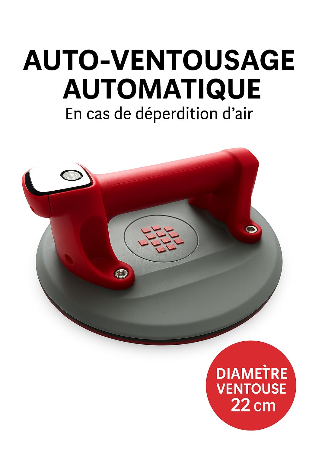 Ventosa Elettrica Con Doppio Motore E Display LCD | Sollevatore 300 Kg Per Vetro, Granito E Piastrelle, Batteria 4500mAh