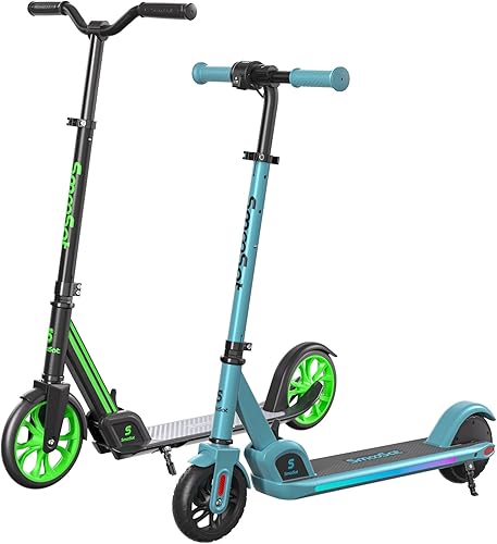 SmooSat Patineta eléctrica E9 Pro azul y S8 verde para niños