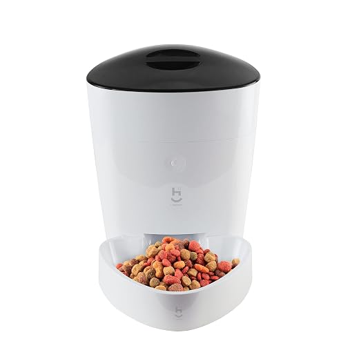 Hi by Geonav Alimentador Inteligente Wi-Fi, 4 Litros, para Pets, HIPETCOM, Compatível com Alexa, Branco