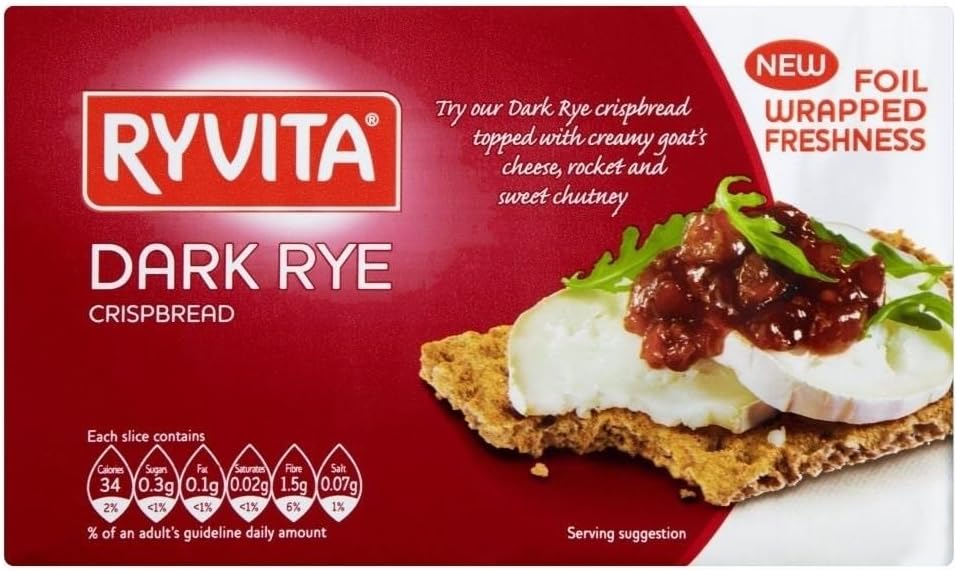 RyvitaDark Rye Crispbread (250g) - Pack of 6