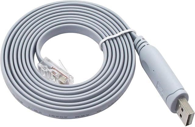 QiCheng&LYS Rj45 Cisco Console Usb Console Cable with FTDI Chip,USB to RJ45 Console Cable for Routers/Windows 7,8 /Switches (USB 1.8m)