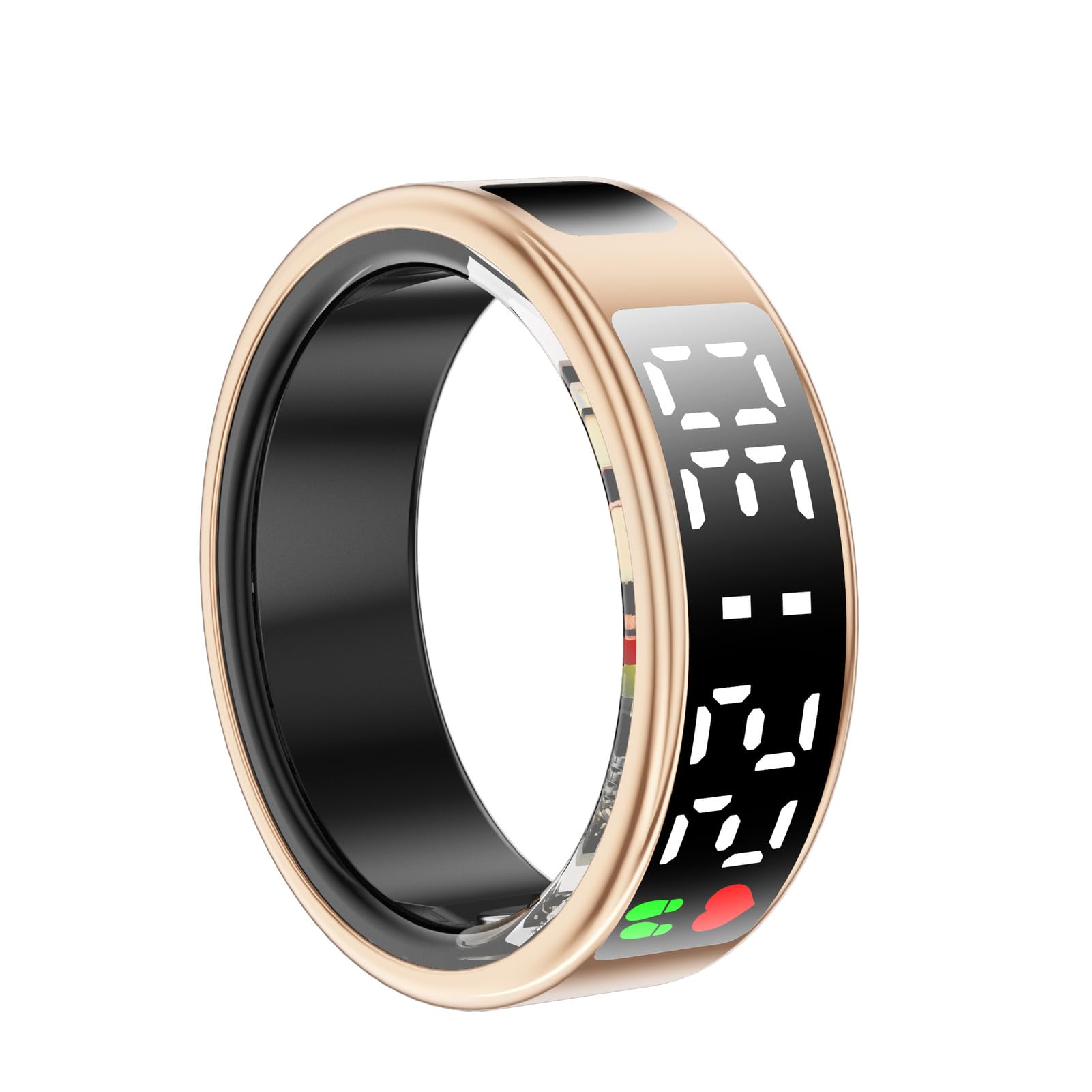 Smart Ring Health Tracker, Activity Ring with Touch Screen, IP68 Fitness Tracker with Steps Distance Calories Heart Rate Monitoring for IOS & Android (#10)