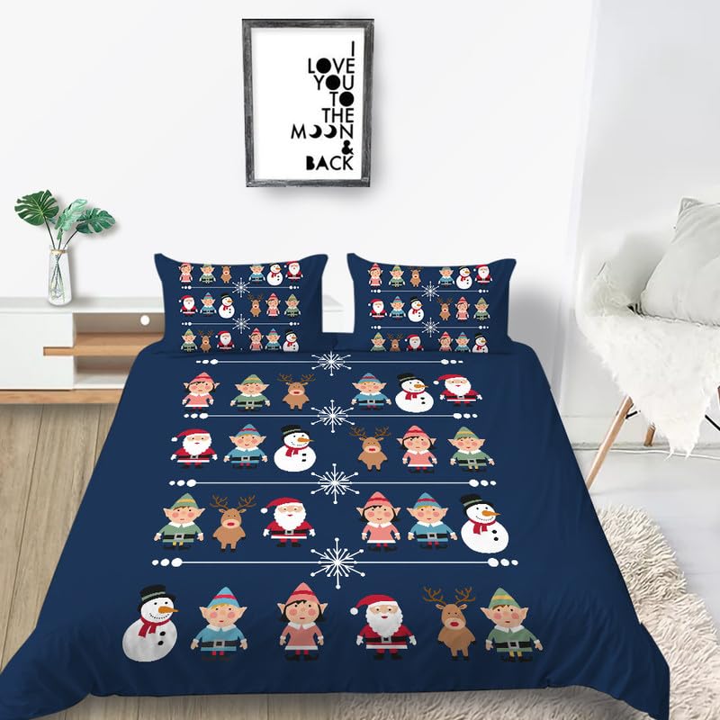 Funda nórdica cama 90 azul marino de microfibra 155x220 cm con funda de almohada infantil
