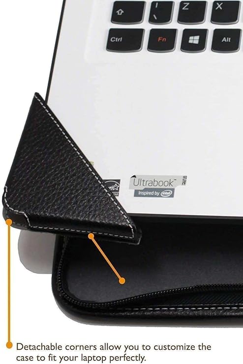 Contour Series - ブラック 高耐久 レザー 保護ケース - ASUS Zenbook S14 UX5406 14インチノートパソコン対応