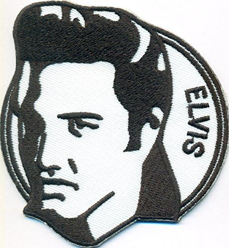 Patch Elvis Presley Head Cabeza Rockabilly Rocker Biker 60 's vin...