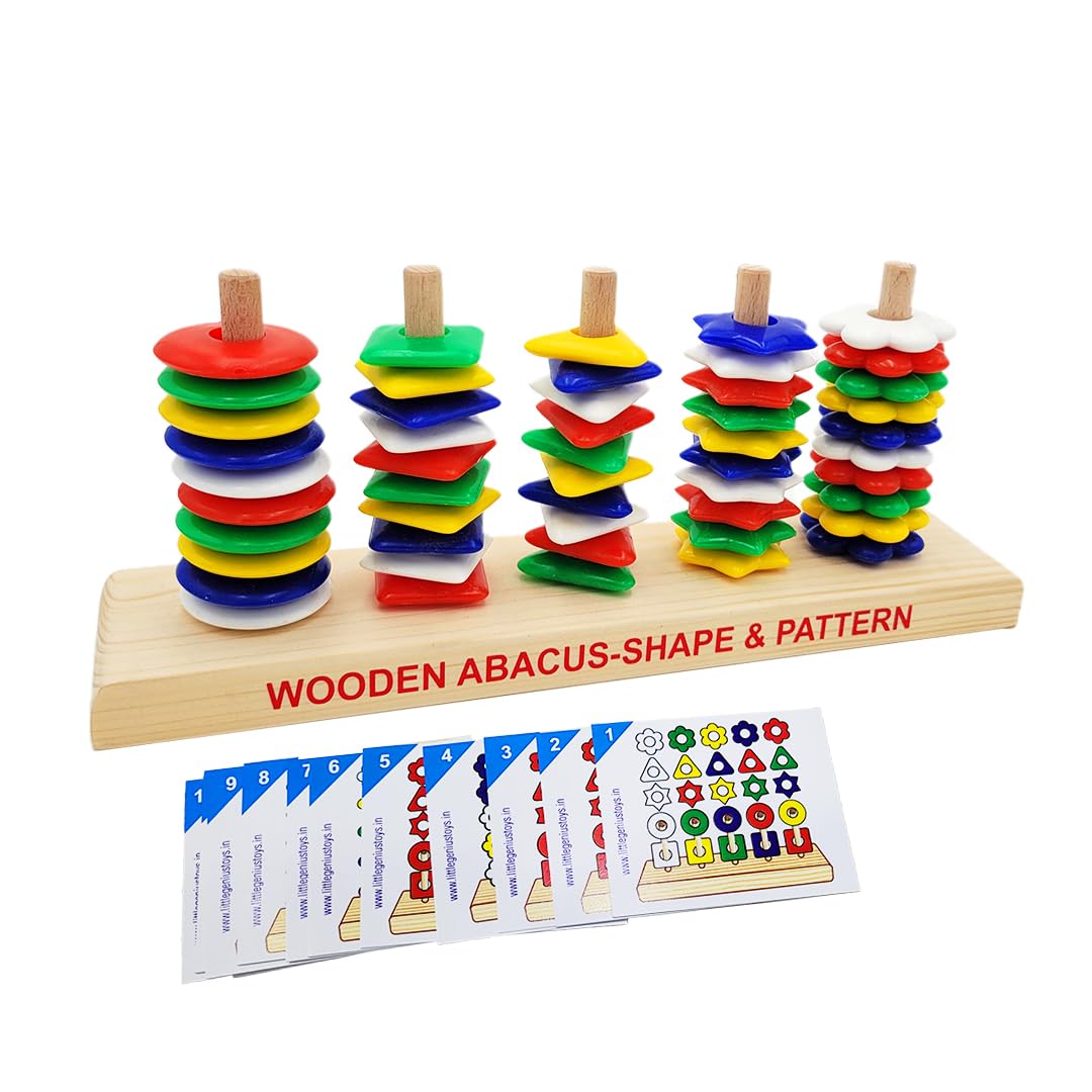 Little Genius Wooden Abacus Shape and Pattern, 3 Years & Above, Preschool Toys (1 Pieces) (B0D7QFCTT5) Amazon Price History, Amazon Price Tracker
