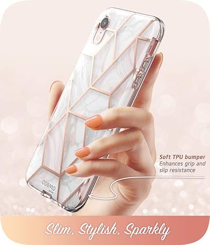 Miniatura 3 de Funda para iPhone XR, protector de pantalla integrado i-Blason [Cosmo], funda de protección completa con purpurina para iPhone XR 2018 de 6.1