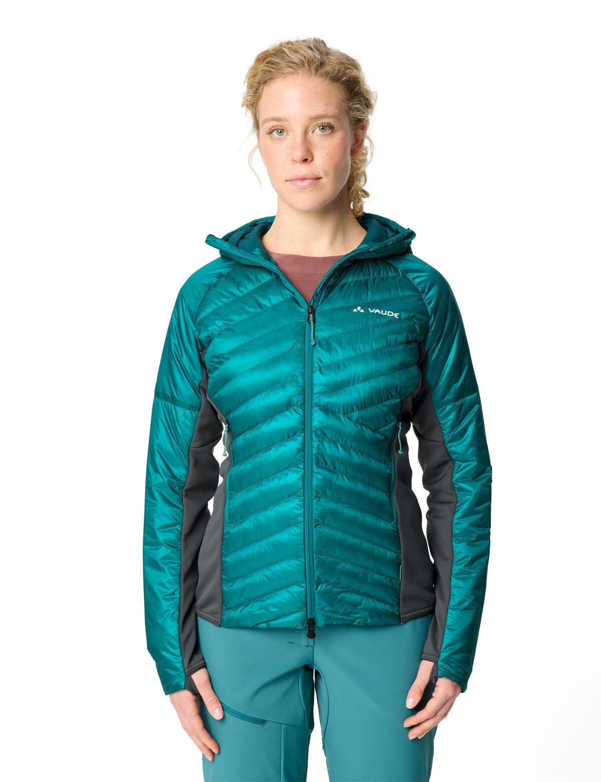 VAUDE Veste isolante légère Sesvenna Pro III pour femme pour les randonnées de ski et de montagne exigeantes, construction hybride pour une performance thermique optimale