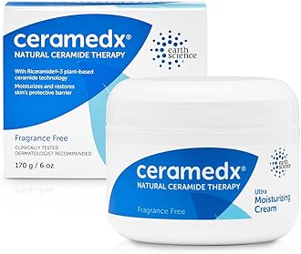 Ultra Moisturizing Natural Ceramide Cream Unscented for Dry, Sensitive Skin (6 oz.)