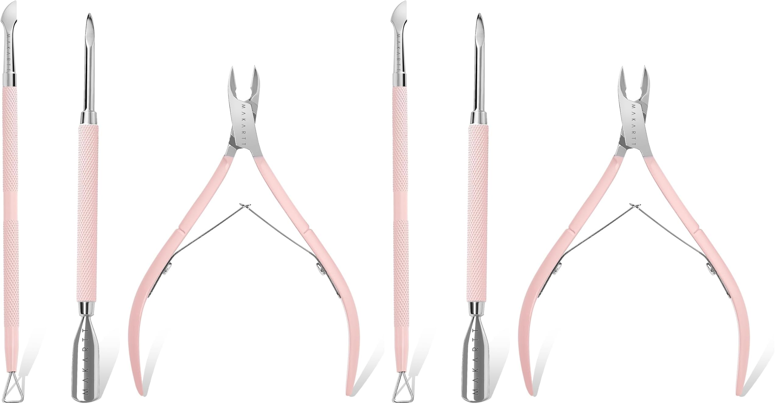 Pink Cuticle Nippers - 3 Piece Set -14