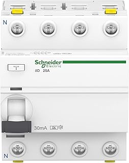 Schneider Electric FI-Schutzschalter Acti9 iID, 4-polig, 25A, 30mA, Typ A, weiss, Artikelnummer A9Z21425