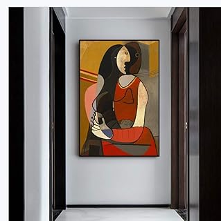 yyygg Kit Pittura Diamante 5D Famosi Dipinti Donna Seduta Strass Ricamo Diamante Arte e Artigianato Decorazione per Casa e Pareti 30 x 40 cm Senza Telaio
