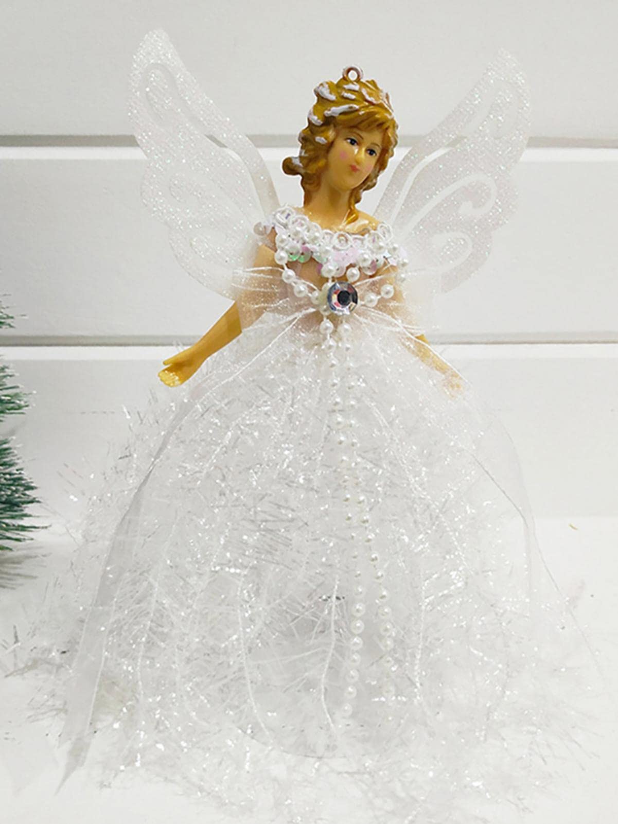 Belle Vous Cime De Sapin - Ange De Noel Pour Sapin En Plastique Bleu 20,5 X 8,2 Cm - Cime Sapin Noel Décoration De Sapin, Décoration De Noel Et Décoration D'Intérieur